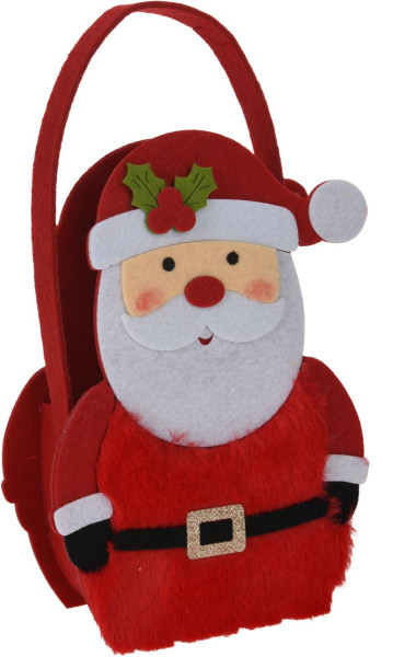 Geschenktasche SANTA in mehrfarbig aus Polyester