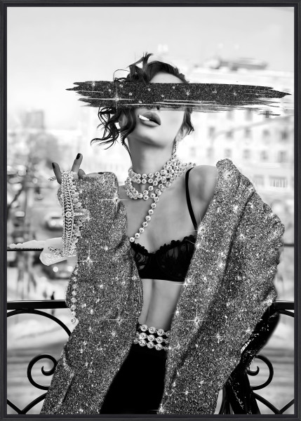 Glasbild BLING BLING LADY V