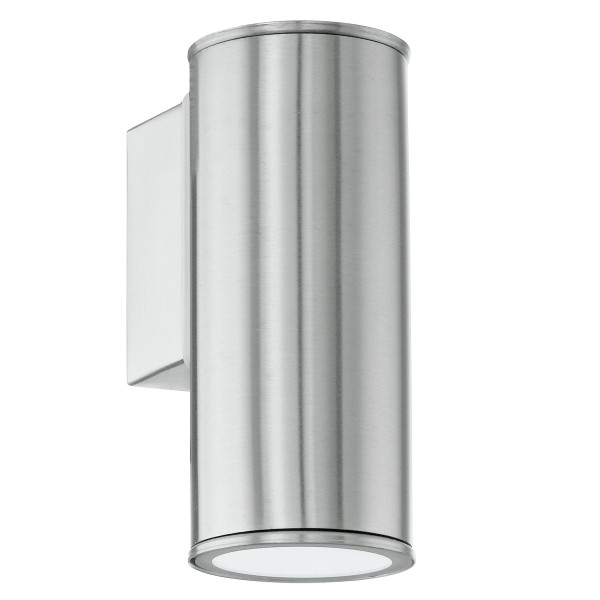 Wandleuchte RIGA in silber aus Edelstahl