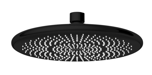 Regenduschkopf WATERSAVING in schwarz aus Kunststoff