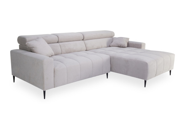 Polsterecke SHIKA in taupe aus Stoff