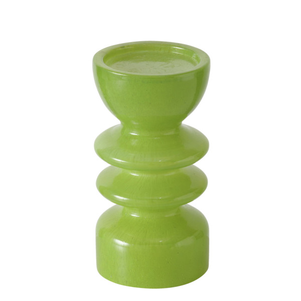 Kerzenleuchter PEOLINA in grün aus Glas