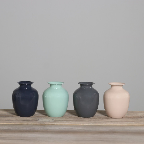 Vase in mehrfarbig aus Metall