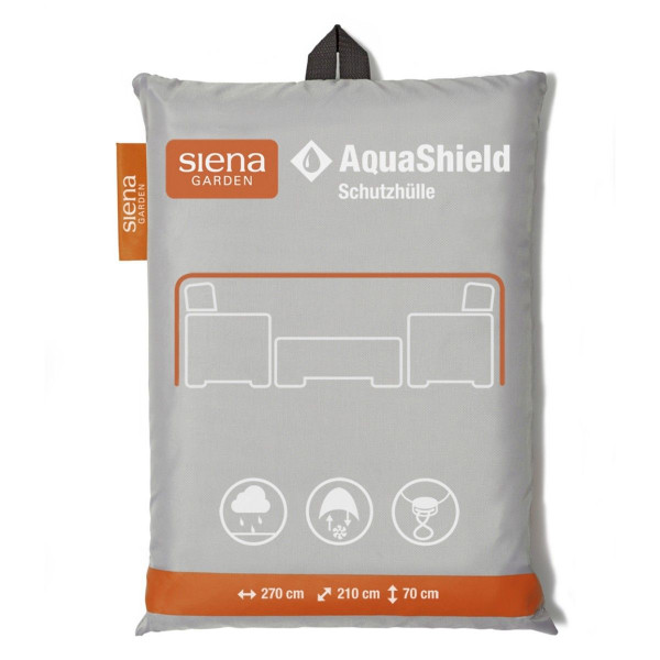 Schutzhülle SIENA GARDEN AquaShield in grau aus Polyester