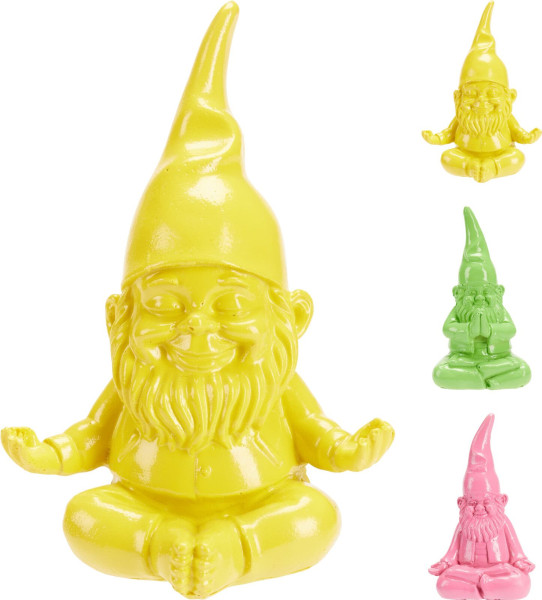 Dekofigur GARTENZWERG in mehrfarbig aus Polystone