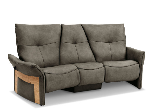 Trapezsofa MONDO VARIA 4936 in braun aus Leder