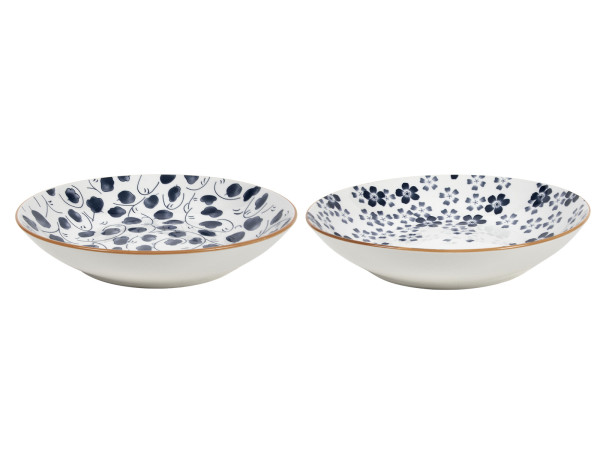 Suppenteller TOTTORI in mehrfarbig aus Steinzeug