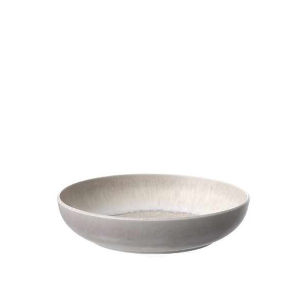 Pastateller PERLEMOR SAND in beige aus Porzellan