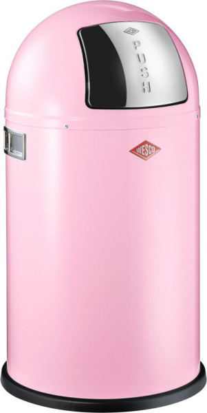 Abfalleimer WESCO PUSHBOY Jr. rosa in rosa aus Materialmix