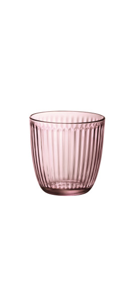 Trinkgläser-Set LINE in rose aus Glas
