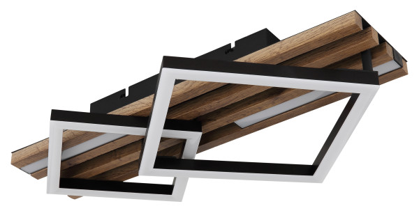 Deckenleuchte OBRIEN in schwarz aus Metall