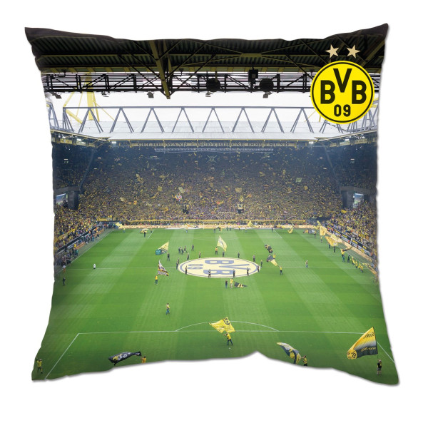 Kissen BVB SÜDTRIBÜNE in mehrfarbig aus Mischgewebe