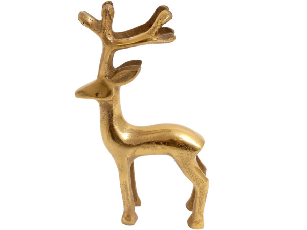 Rentier ROLF in goldfarben aus Aluminium