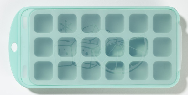 Eiswürfelform in türkis aus Silikon