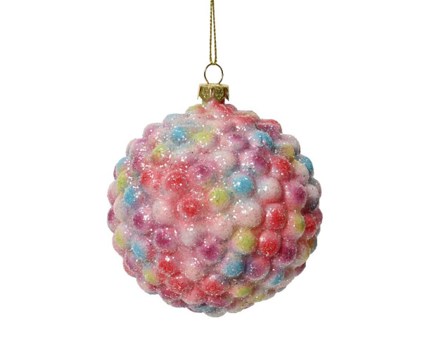 Weihnachtskugel BUBBLE in mehrfarbig aus Kunststoff