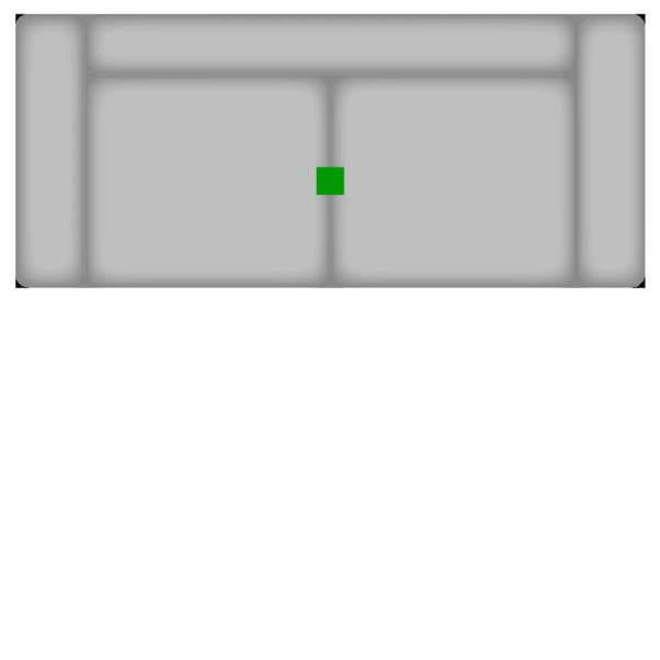 Sofa 3 Sitzer MONDO PAGERO in natur aus Stoff