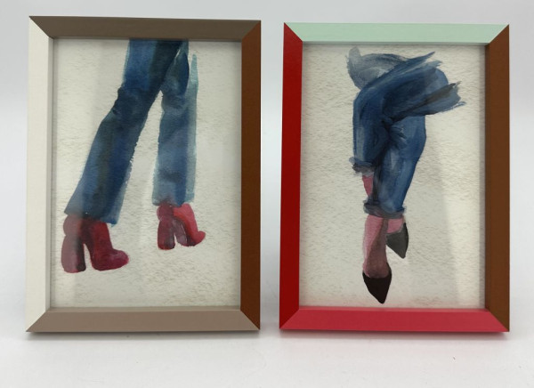 Fotorahmen SCARPE in mehrfarbig aus Materialmix