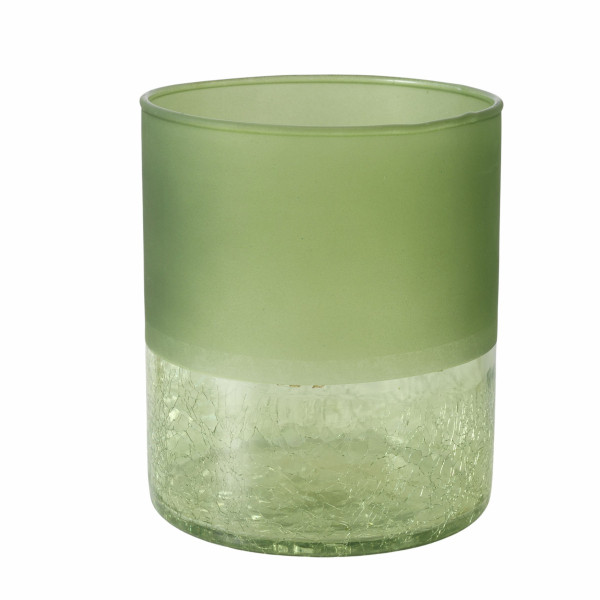 Windlicht MEREDITH in grün aus Glas