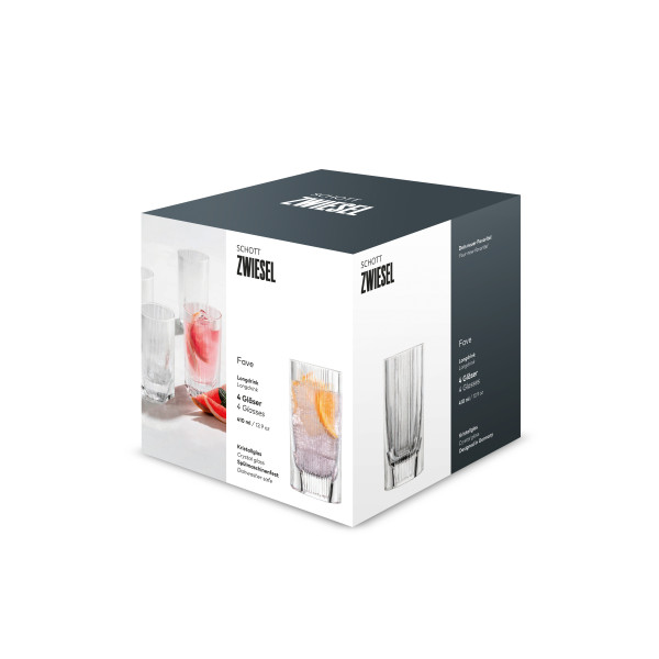 Longdrinkglas-Set FAVE in klar aus Glas