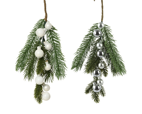 Tannenzweig in mehrfarbig aus Kunststoff