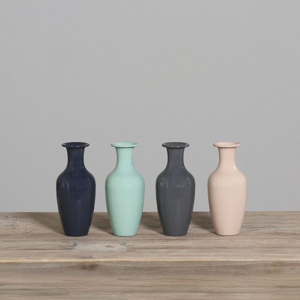 Vase in mehrfarbig aus Metall