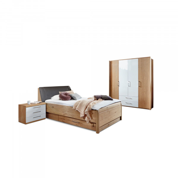Schlafzimmer MONDO COMFORTPLUS in weiß aus Furniert