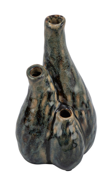 Vase in grün aus Keramik