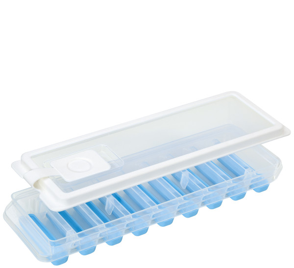 Eiswürfelform cilio STICKS PLUS in weiß/blau aus Kunststoff