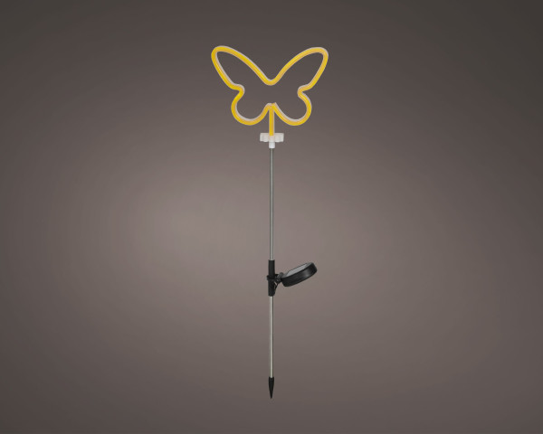 Gartenstecker SOLAR BUTTERFLY in mehrfarbig aus Kunststoff