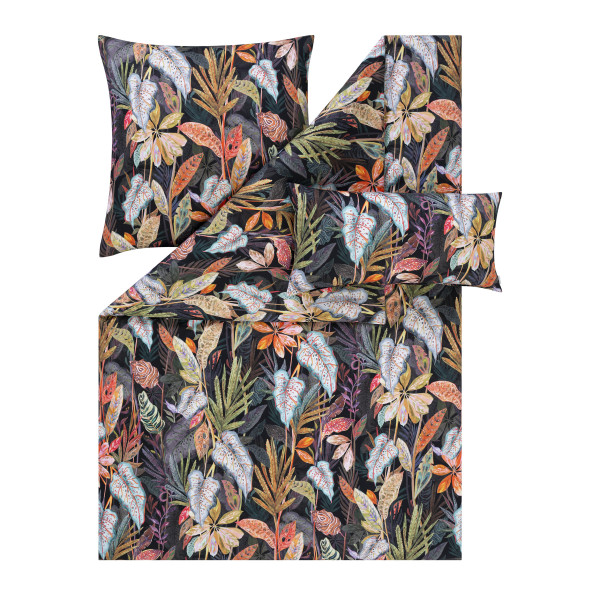 Bettwäsche JULIANE Mako-Satin in mehrfarbig aus Baumwolle