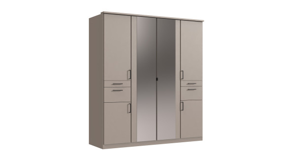 Kleiderschrank DANICA in grau aus Dekor