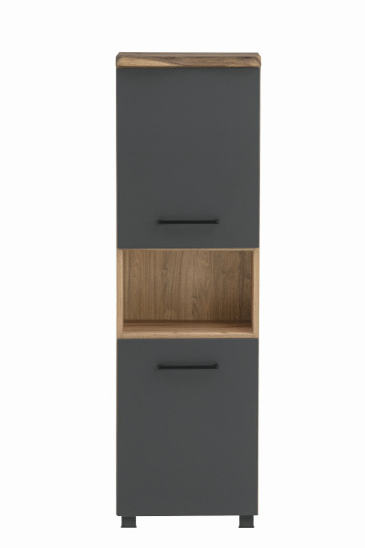 Midischrank vito KEYTO in grau aus Dekor