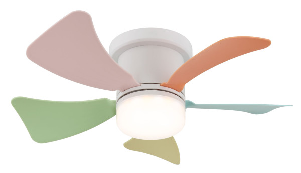 Deckenventilator HINES in weiß aus Metall