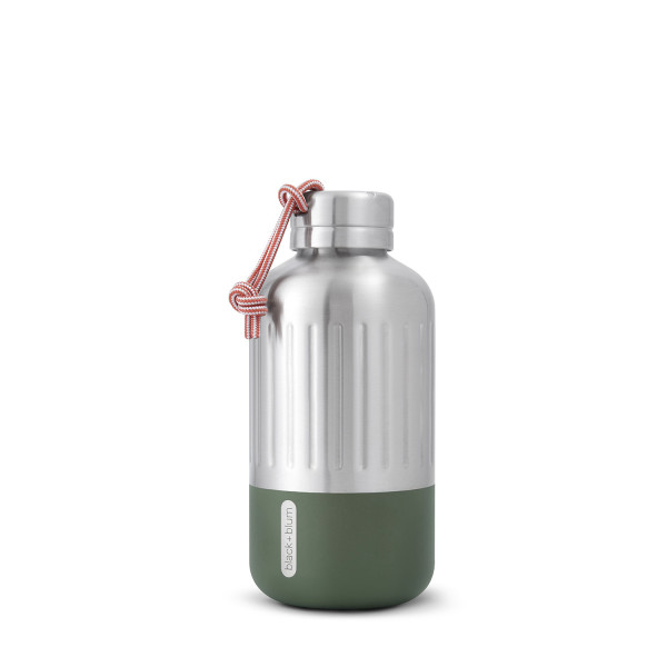 Isolierflasche BLACK+BLUM EXPLORER in OLIVE aus Edelstahl