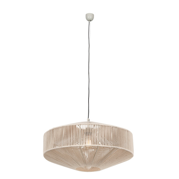 Pendelleuchte SVEA in beige aus Materialmix