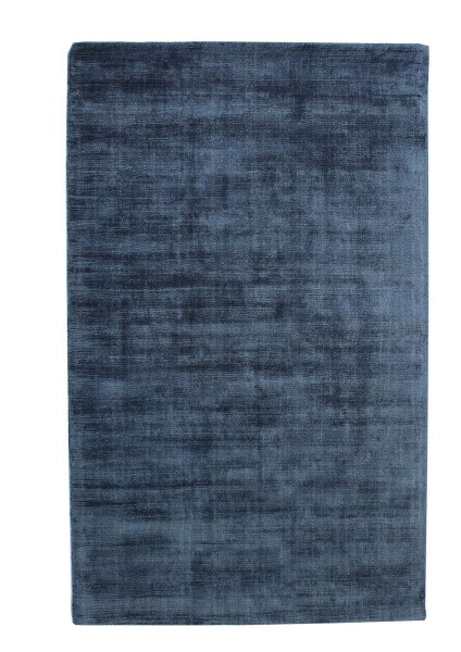 Teppich PUFFY in blau aus Viskose