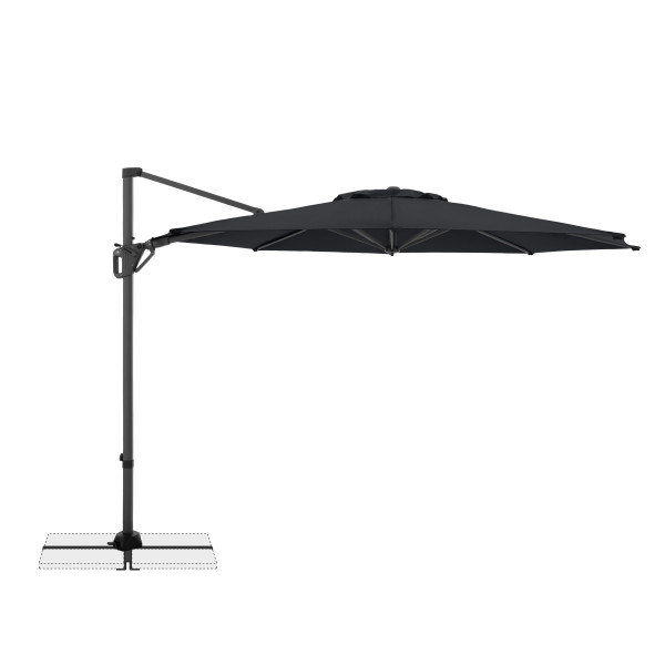 Ampelschirm doppler LIFE in  anthrazit aus Materialmix