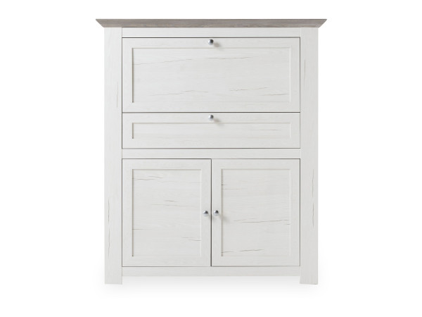 Highboard LIVIN MARBELLA in weiß aus Dekor