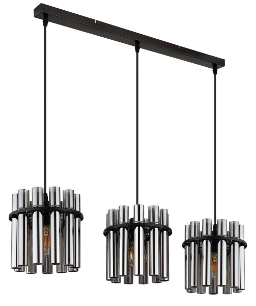 Hängeleuchte DAREN in schwarz aus Metall