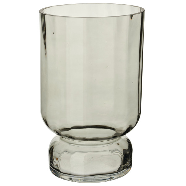Vase in grau aus Glas