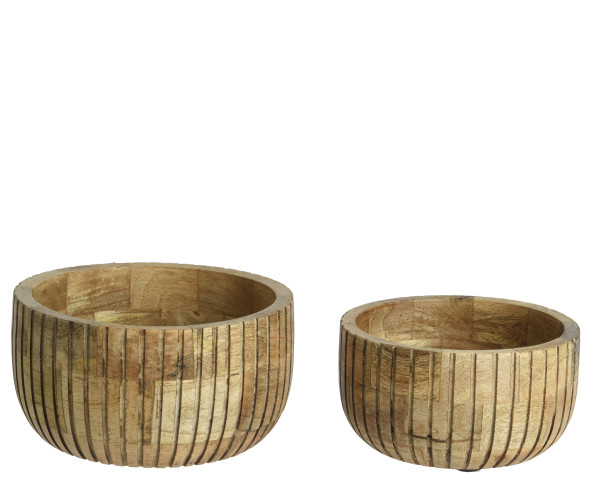 Schale WOOD in braun aus Mango