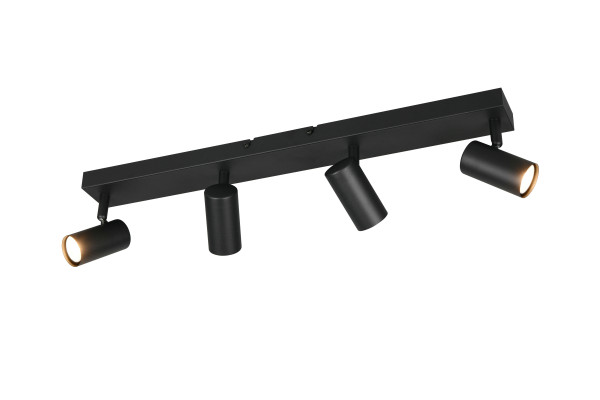 Deckenspot TARYN 4-flammig in schwarz aus Metall