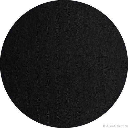 Tischset rund COUNTRY schwarz in schwarz aus PVC