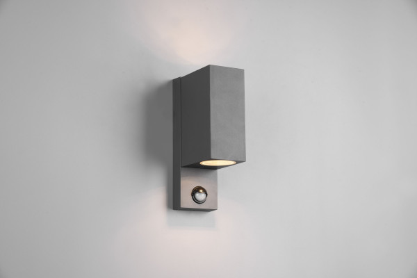 Wandleuchte ROYA in anthrazit aus Aluminium