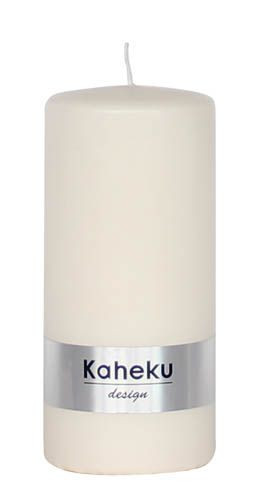 Kerze POWDER in creme aus Wachs