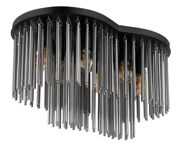 Deckenleuchte GORLEY in schwarz aus Metall