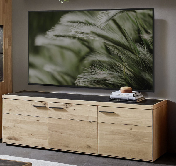 Lowboard witlake TIRANO in Wildeiche aus Massivholz