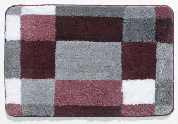 Badteppich EDGE in beere aus Polyacryl