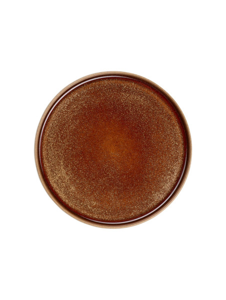 Brotteller FORM\\\'ART in braun aus Steinzeug