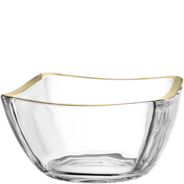 Schale PIAZZA in bernstein aus Glas